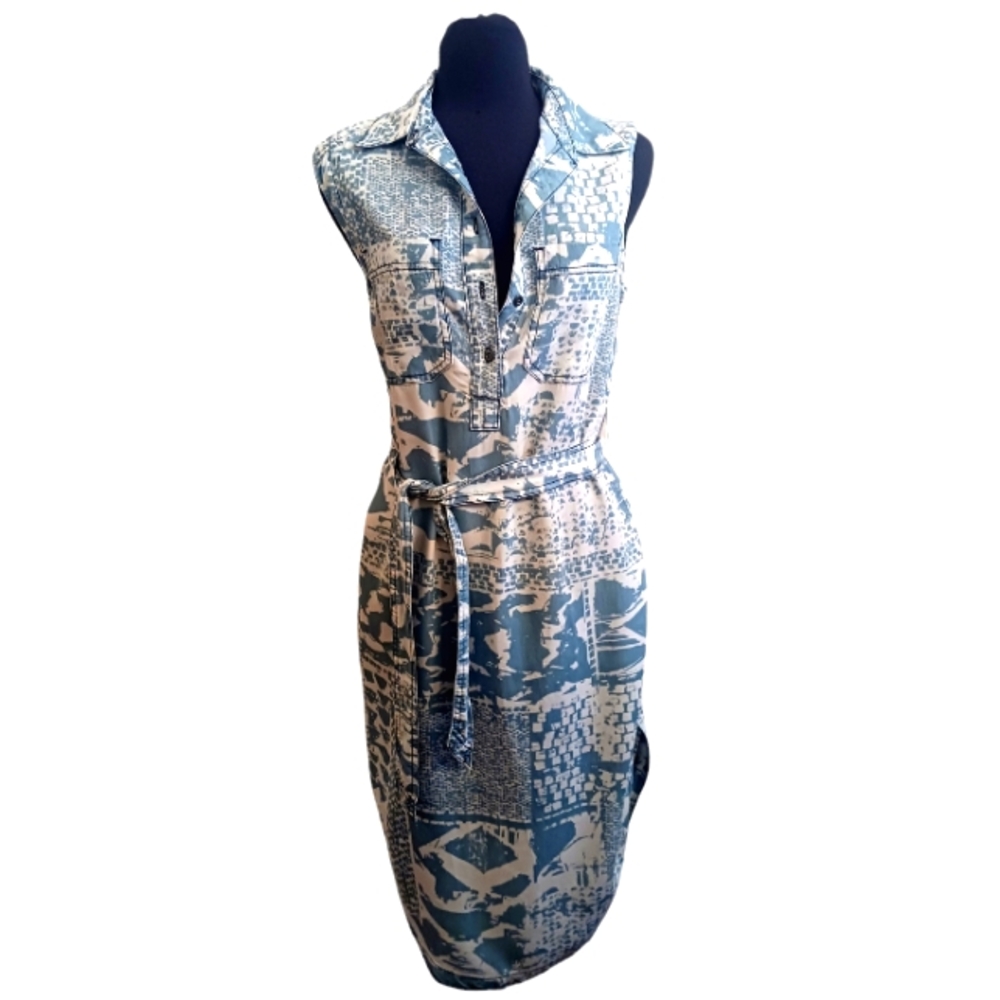 Nine West Sleeveless Dress with Belt Size Small